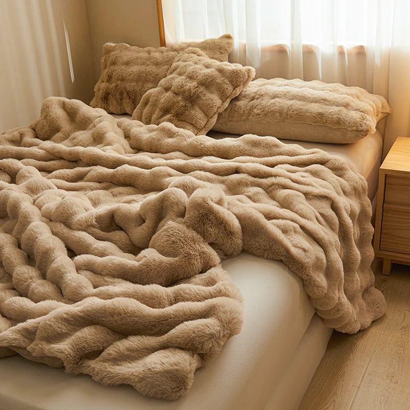 שמיכת דגם לין